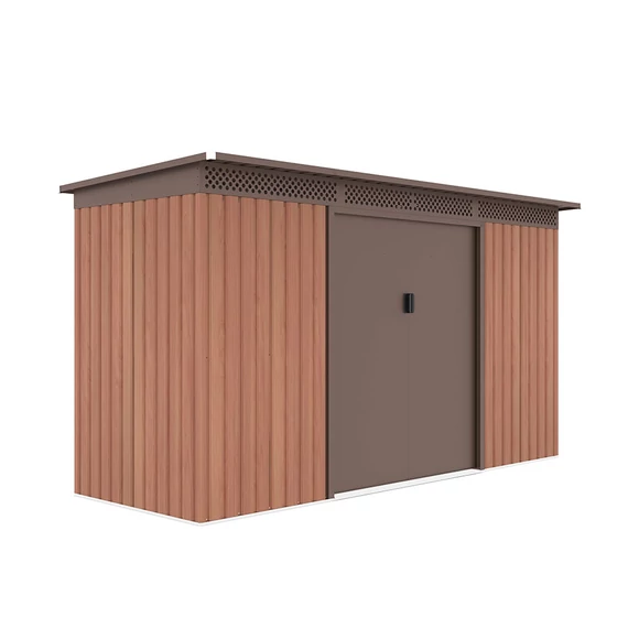 Fém kerti tároló<br>340 x 142 cm