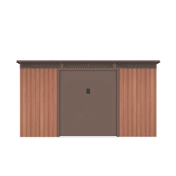 Fém kerti tároló<br>340 x 142 cm