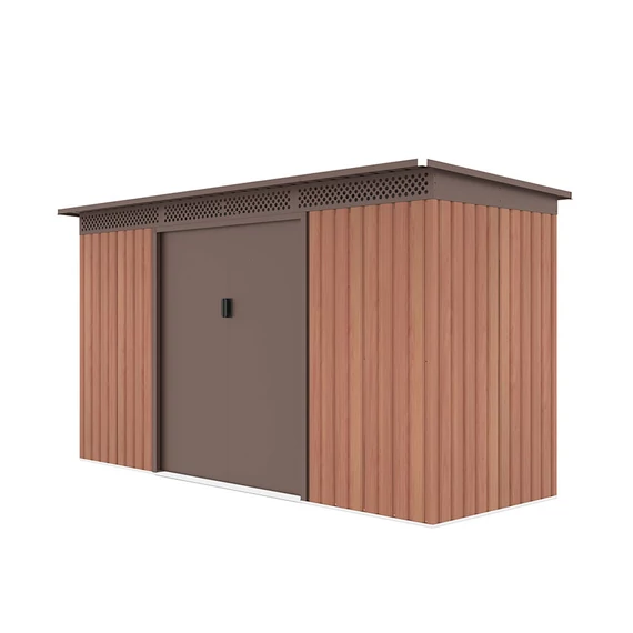 Fém kerti tároló<br>340 x 142 cm