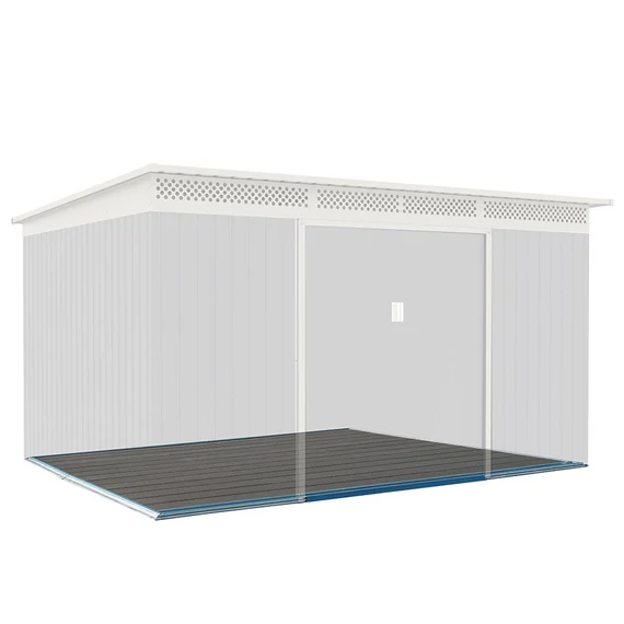 WPC burkolat fém kerti tárolóhoz<br>340 x 333 cm