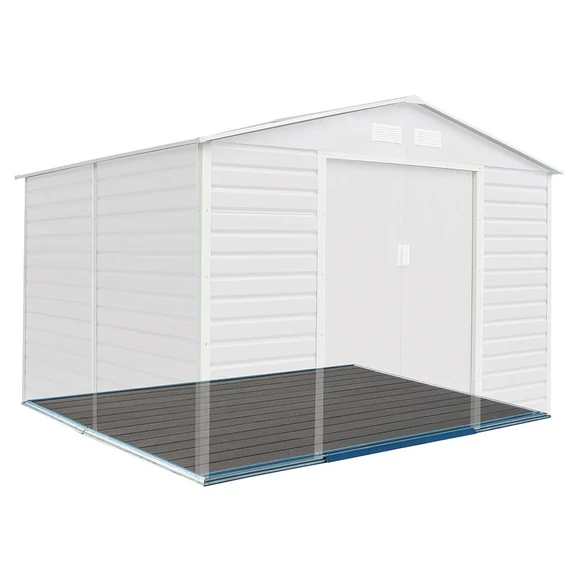 WPC burkolat fém kerti tárolóhoz<br>213 x 191 cm