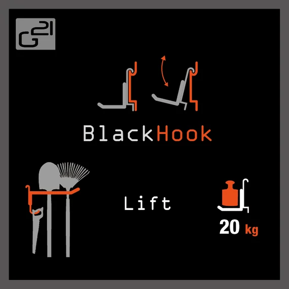 G21 BlackHook emelő rendszer 7,6 x 15 x 27 cm