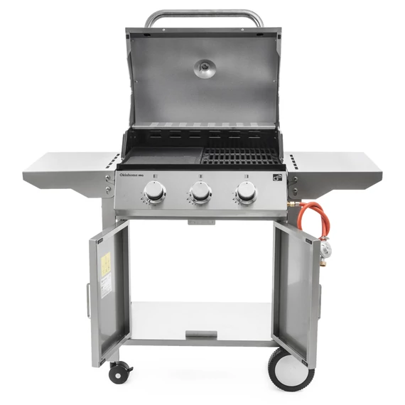 G21 Oklahoma BBQ Premium line gázgrill, 3 égőfej + ajándék nyomáscsökkentő