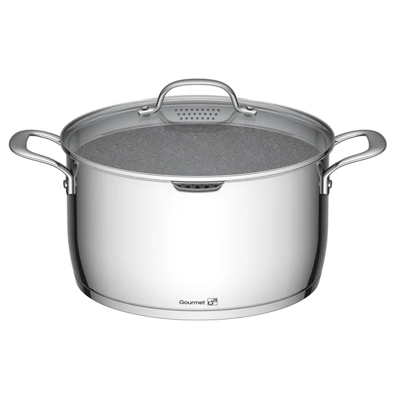 G21 Gourmet Miracle 28 cm átmérőjű főzőedény, rozsdamentes acél/greblon