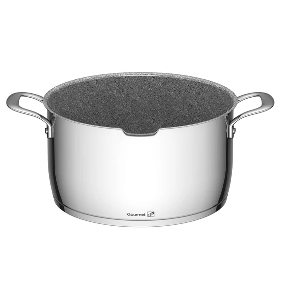 G21 Gourmet Miracle 28 cm átmérőjű főzőedény, rozsdamentes acél/greblon