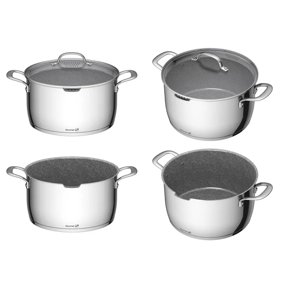 G21 Gourmet Miracle 28 cm átmérőjű főzőedény, rozsdamentes acél/greblon