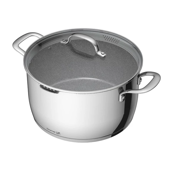 G21 Gourmet Miracle 28 cm átmérőjű főzőedény, rozsdamentes acél/greblon