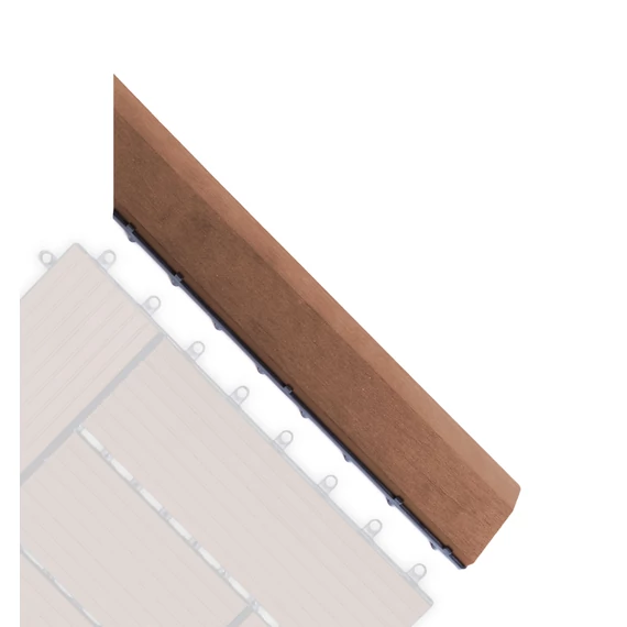G21 Cseresznye átvezető profil a WPC burkolócsempékhez, 38,5 x 7,5 cm sarok (jobb)