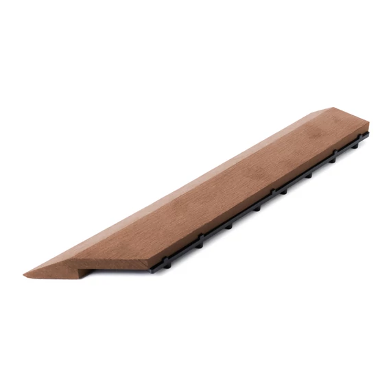 G21 Cseresznye átvezető profil a WPC burkolócsempékhez, 38,5 x 7,5 cm sarok (jobb)