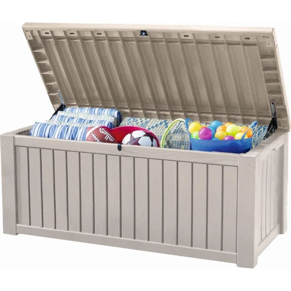 Kerti box Keter Rockwood 570 L krémszínű