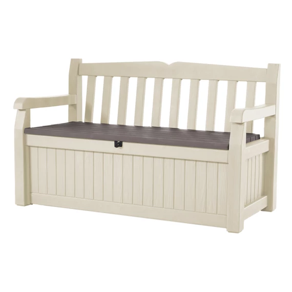 Keter Eden Garden Bench 265L kerti pad, bézs