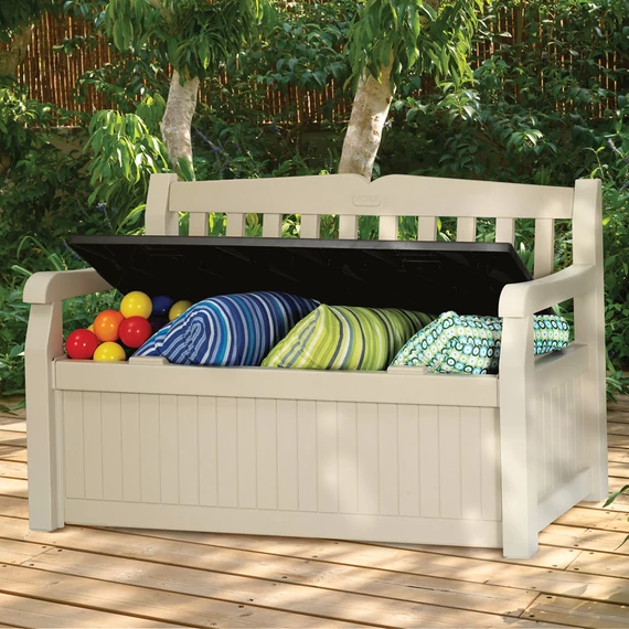 Keter Eden Garden Bench 265L kerti pad, bézs