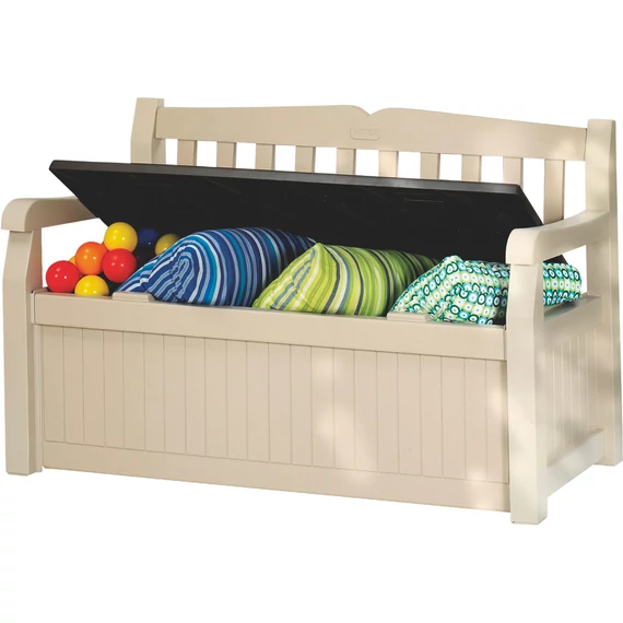Keter Eden Garden Bench 265L kerti pad, bézs