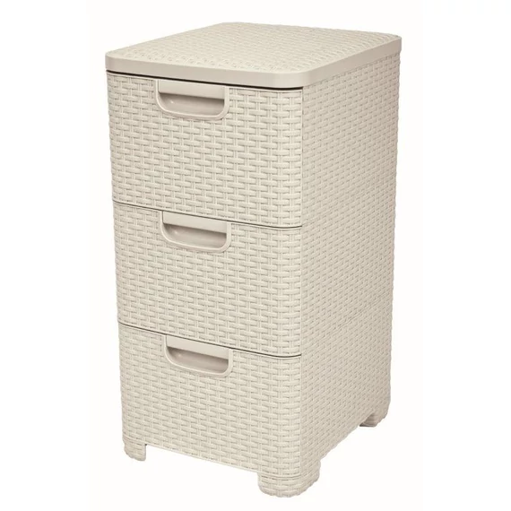 Curver Style 3x14L fiókos polc, fehér