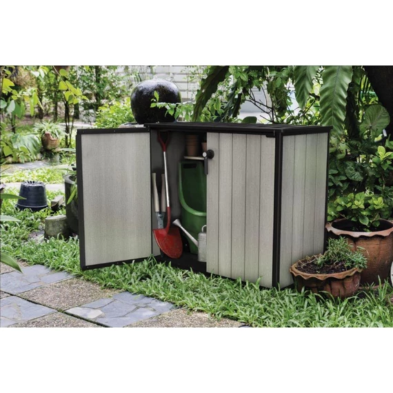Keter Patio Store kerti box, szürke és fekete