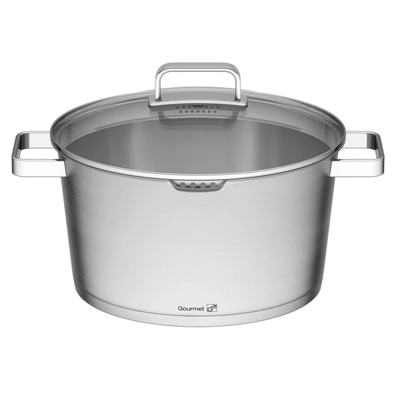G21 Gourmet Magic edénykészlet szűrővel, 4 darabos, rozsdamentes acél