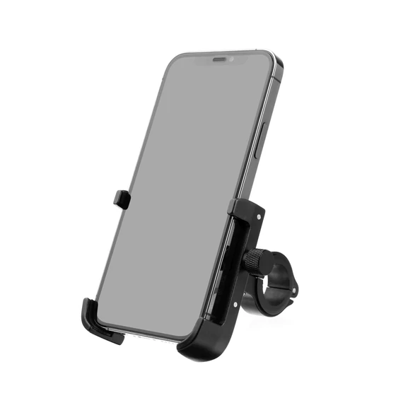 FIXED Bikee ALU 2 alumínium mobiltelefon tartó kerékpárra forgó fejjel, fekete
