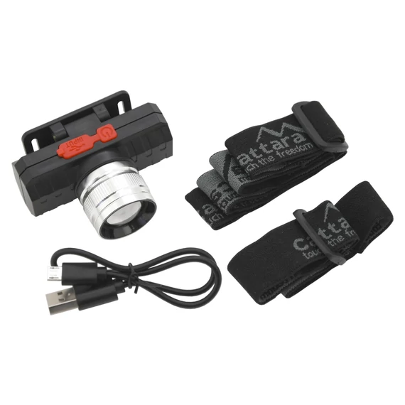 Cattara SCORPION 90lm ZOOM újratölthető LED-es fejlámpa