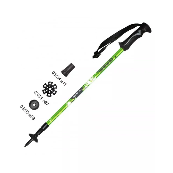 Gabel Cilaos Lime túrabotk, szabadidős használatra