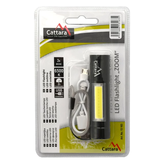 Cattara zseblámpa LED 120lm tölthető