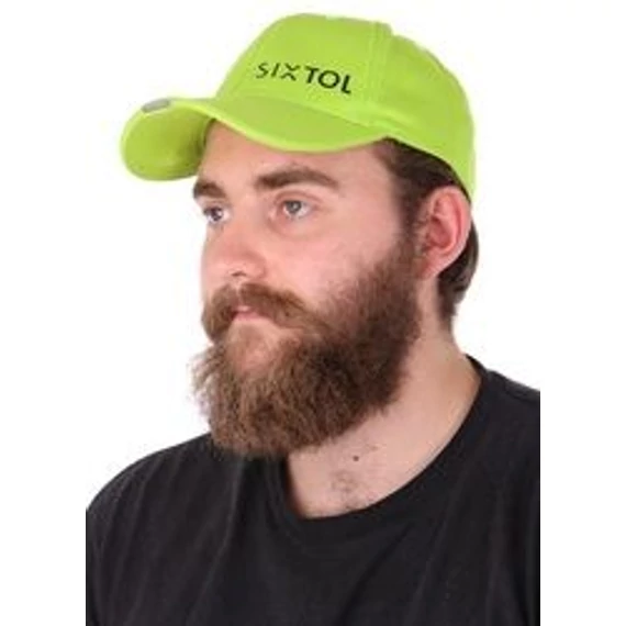 Sixtol LED sapka B-CAP 25lm fény, újratölthető, USB, zöld