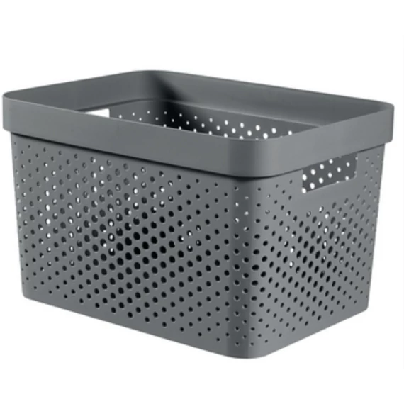 Curver Infinity Dots doboz 17L szürke