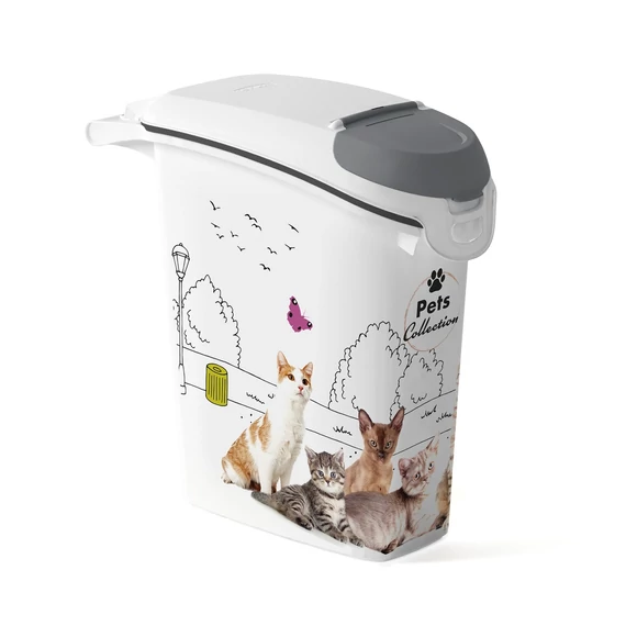 Curver Cats állateledel tároló tartály , 10 kg / 23 l