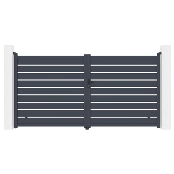 Kapu G21 Reno 350x176 cm kétszárnyú, antracit színű