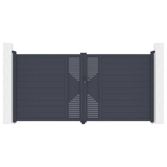 G21 Marion 350x173 cm kétszárnyú kapu, antracit