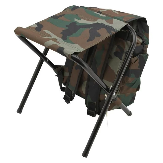 Cattara OLBIA ARMY összecsukható kempingszék hátizsákkal, khaki terepszínű