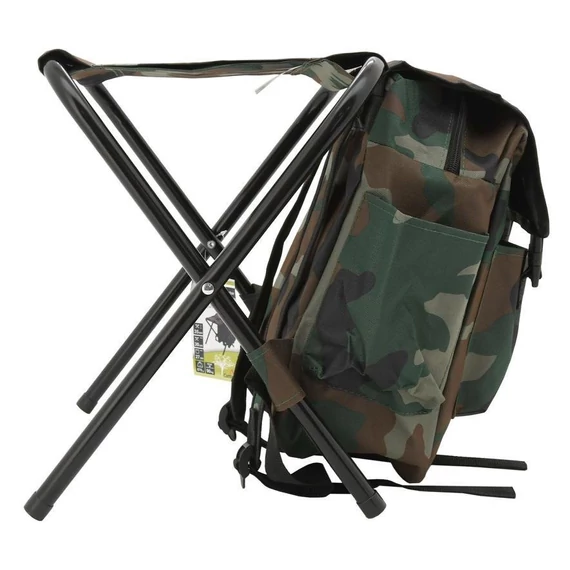 Cattara OLBIA ARMY összecsukható kempingszék hátizsákkal, khaki terepszínű