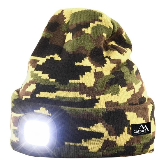 Cattara ARMY fejlámpa sapka USB-töltéssel
