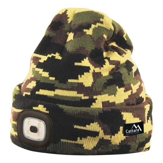 Cattara ARMY fejlámpa sapka USB-töltéssel