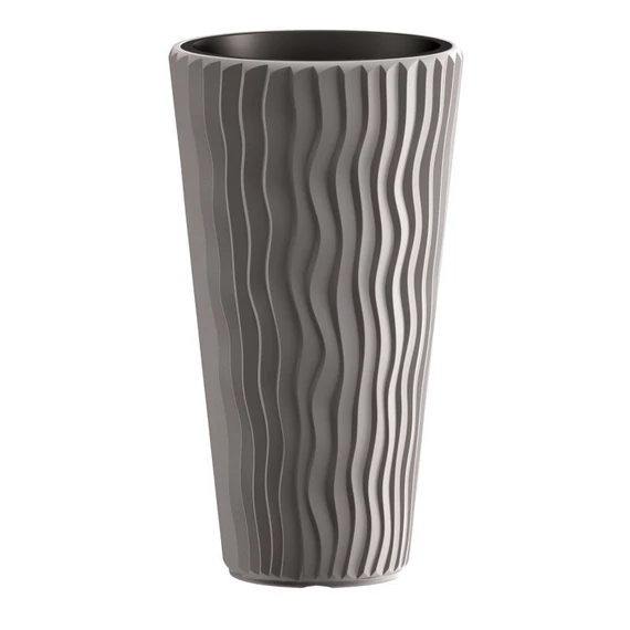 Prosperplast SANDY SLIM virágcserép szürke 39 cm