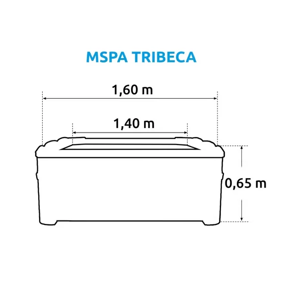 Felfújható pezsgőfürdő Marimex MSPA TRIBECA rögzített szerkezettel
