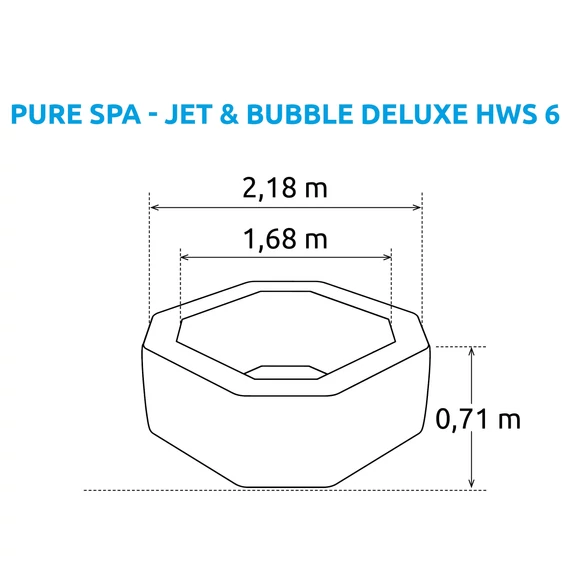 Marimex Pure Spa felfújható pezsgőfürdő - Jet & Bubble Deluxe HWS 6