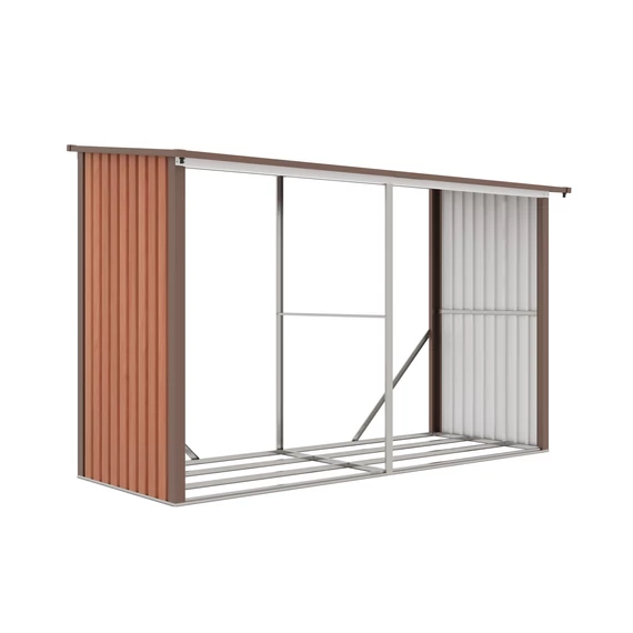 Prístrešok na drevo G21 WOH 682 - 302 x 119 cm, hnedý - poškodený obal