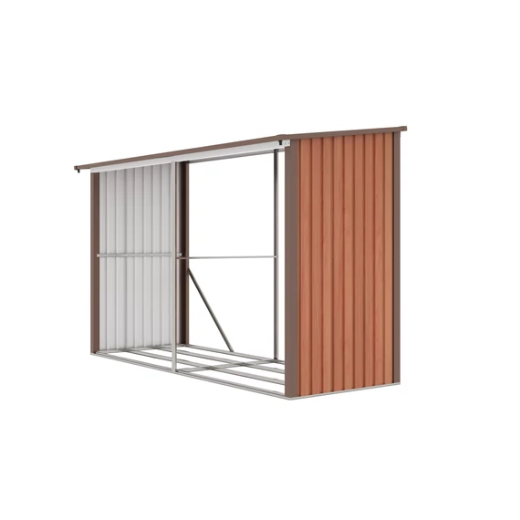 Prístrešok na drevo G21 WOH 682 - 302 x 119 cm, hnedý - poškodený obal