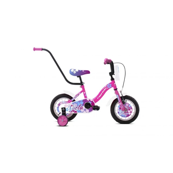 Gyermek kerékpár Capriolo BMX 12"HT VIOLA fehér-rózsaszín 2. minőség