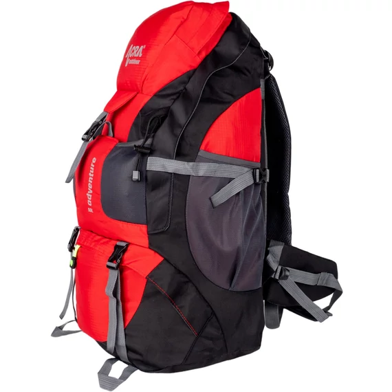 Hátizsák Acra Adventure 50 L túrázásra, piros