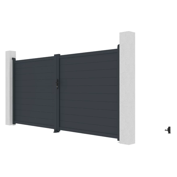 G21 Orlando 350x173 cm-es kétszárnyú kapu, antracit színben