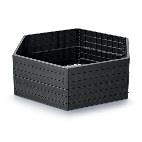 Magaságyás Prosperplast BASE WOODY antracit 148 cm