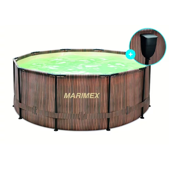 Marimex Florida medence 3,66x0,99 m szkimmerrel – TEAK mintázat