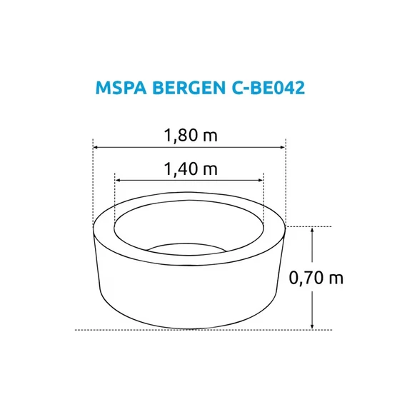 Felfújható pezsgőfürdő Marimex MSPA Bergen C-BE042