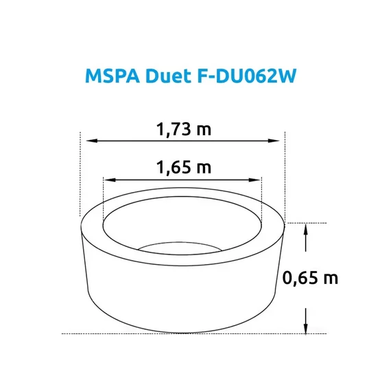 Felfújható pezsgőfürdő Marimex MSPA Duet F-DU062W
