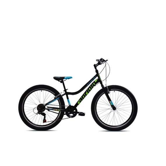 Capriolo DIAVOLO 400 24"/13" fekete-zöld hegyikerékpár