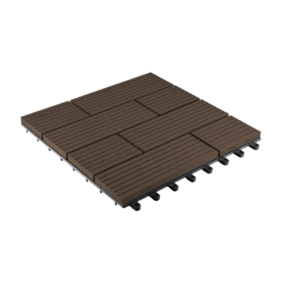 G21 Samoa WPC burkolócsempe indiai teak színben 2,3 x 30 x 30 cm