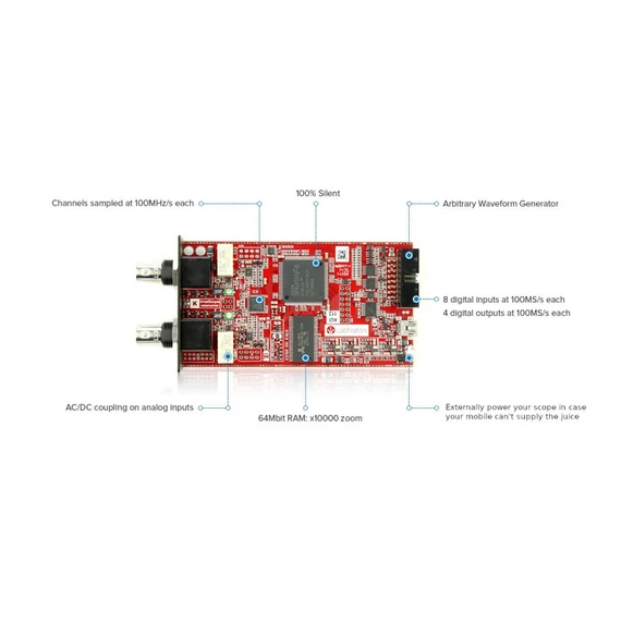 LabNation Smart Ccope 100 usb oszcilloszkóp