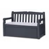 Kép 1/4 - Keter Eden Garden Bench 265L kerti pad, szürke