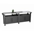 Kép 1/6 - Keter UNITY Chef 415 L grill asztal, grafit, sérült csomagolás